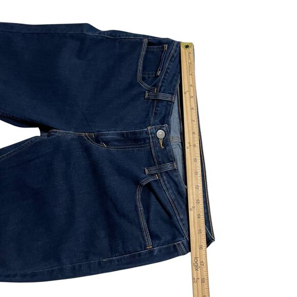 Levis 535 Womens Jeans Size 32 Blue Super Skinny Mid Rise Dark Wash Denim Jeans - Picture 10 of 12